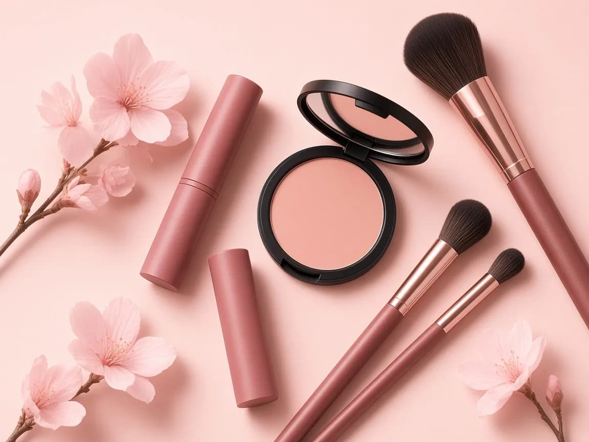Maquillage et soins sélectionnés avec soin